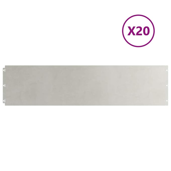 vidaXL - Gazonranden - 20 - st - 25x103 - cm - roestvrij - staal