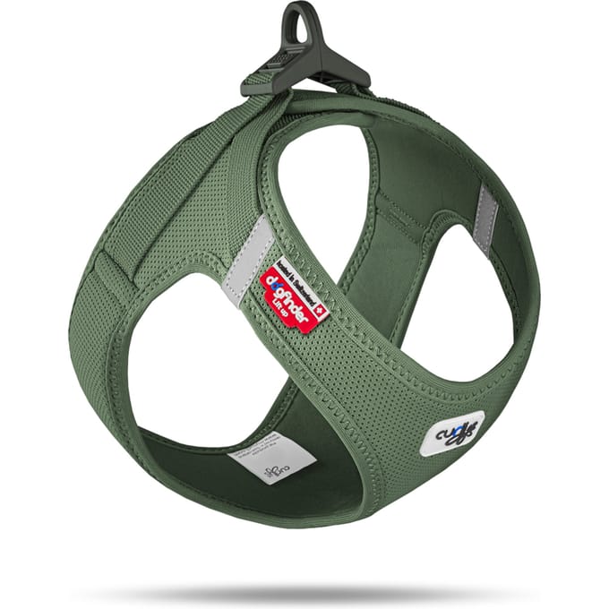 Curli harnas Clasp Air-Mesh, mos maat S: Borstomtrek 38,3-43,3 cm voor honden
