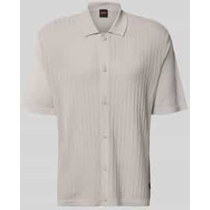 poloshirt van mix van katoen en linnen model 'AMICINO'
