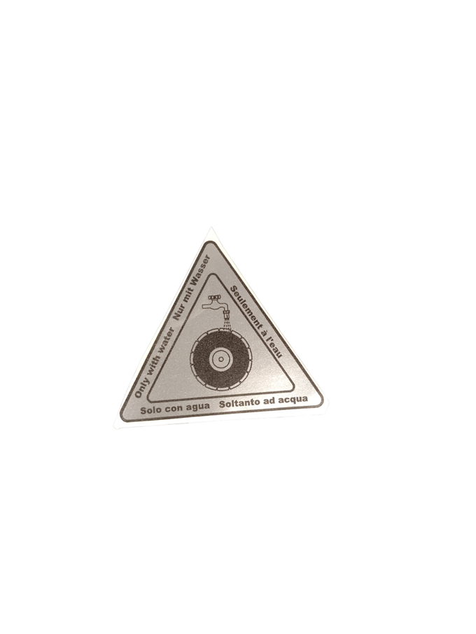 Label, "water only"