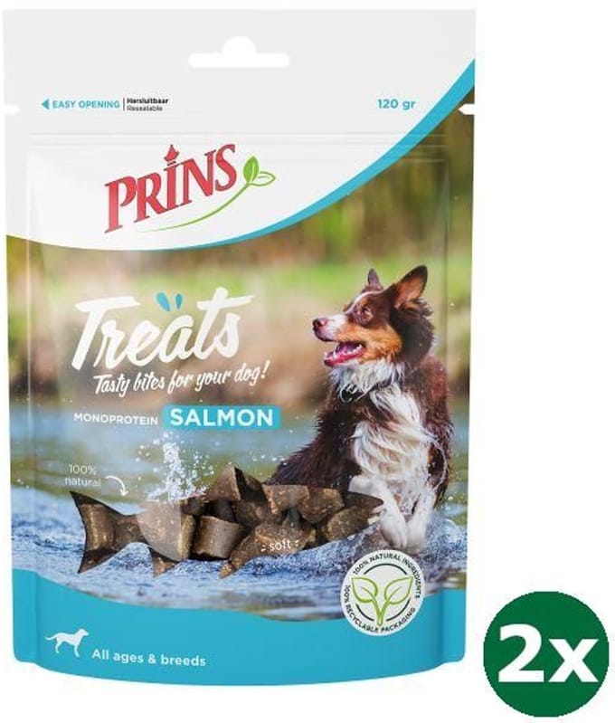 2x120 gr Prins treats zalm