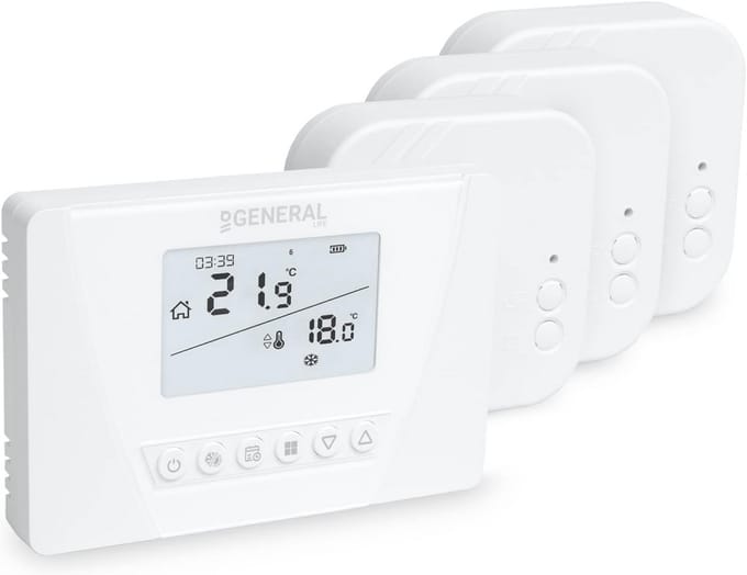 Draadloze Programmeerbare Thermostaat Set met Ontvanger voor CV-ketel en Elektrische Verwarming