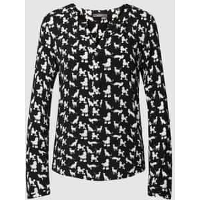 Blouseshirt met all-over motief