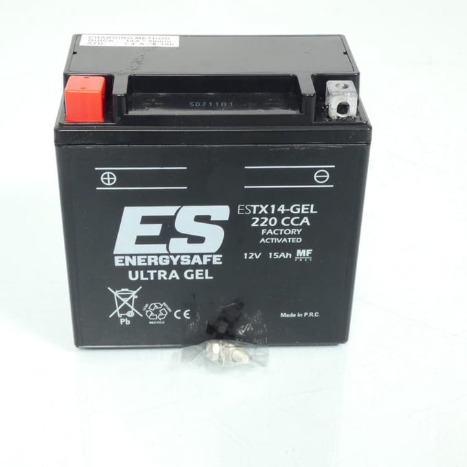 SLA-accu Energysafe voor Scooter Gilera 800 GP CENTENARIO 2009 YTX14 / 12V 15Ah Nieuw