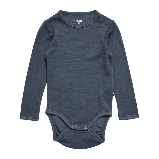 Baby romper met lange mouwen Hummel Solid