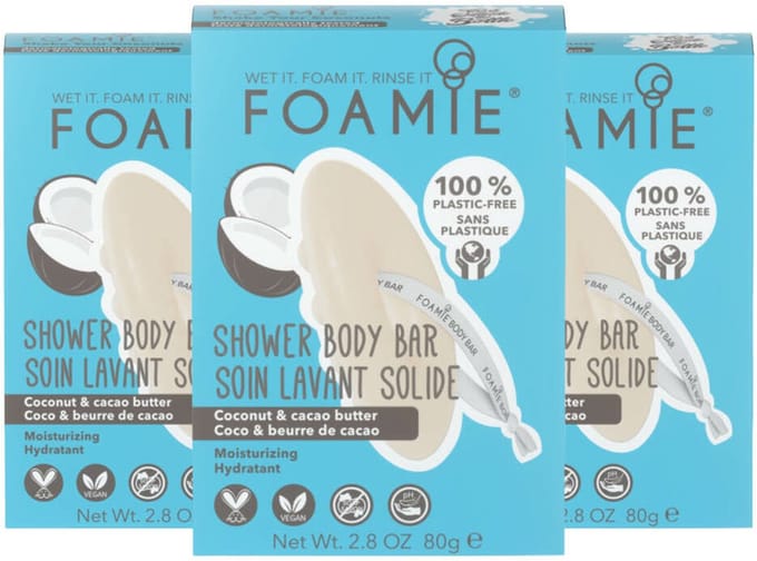 Foamie - Body Bar Shake Your Coconuts - 3 x 1 stuk - Voordeelverpakking