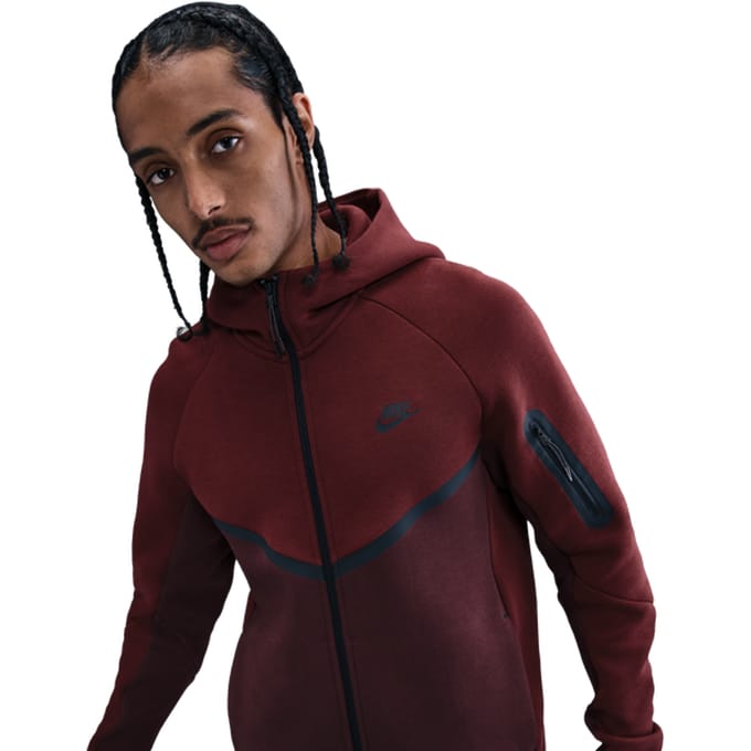 Nike Tech Fleece Hoodies Heren - Rood - Maat M