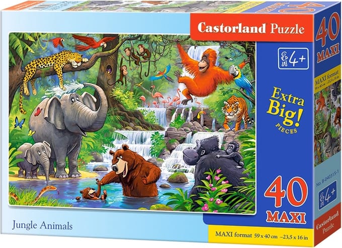 CASTORLAND Puzzle 40el. Maxi Jungle Dieren - Jungle Dieren