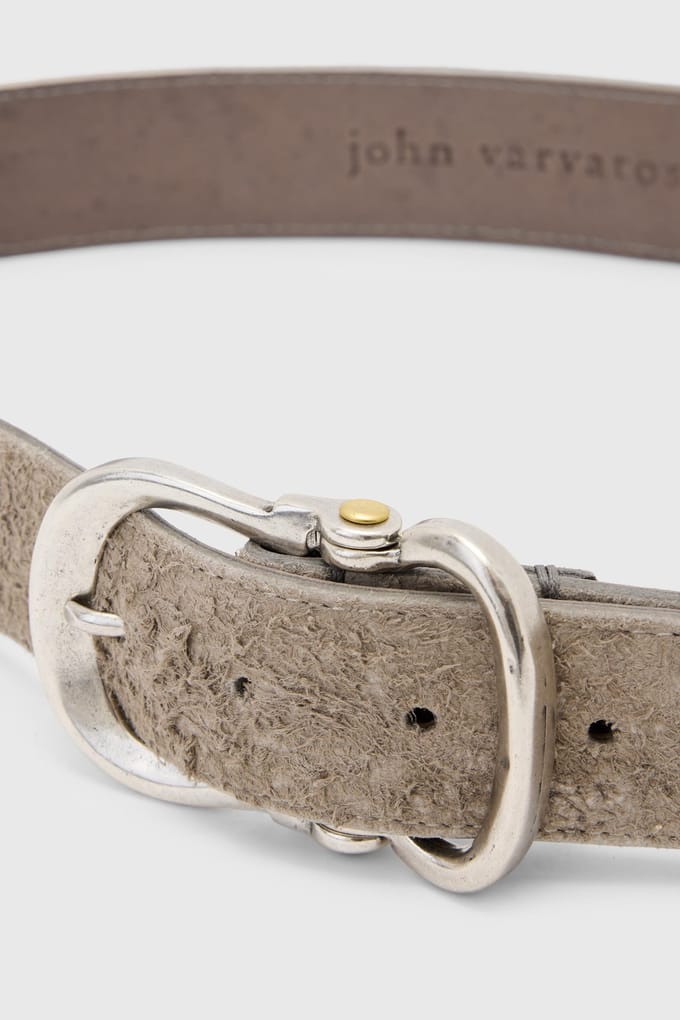 John Varvatos 36mm - Filmore Guitar Hinge Classic Fossil Grey Größe: W32 | Gürtel Outlet | Herren | Grau