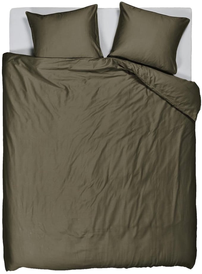 Beddinghouse Change dekbedovertrek - Effen - Lits-jumeaux - 240x200/220 - Olive Green