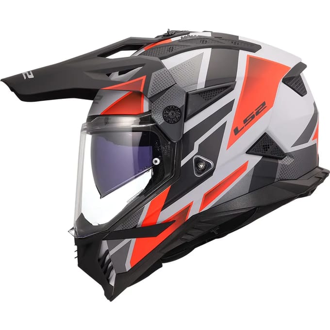 Volle motorhelm LS2 MX702 Pioneer II Block