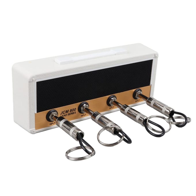 Gitaar Sleutelhanger 4 Gitaar Plug Sleutelhangers Multifunctionele Esthetische Sleutelopbergdoos voor Thuisstudio black