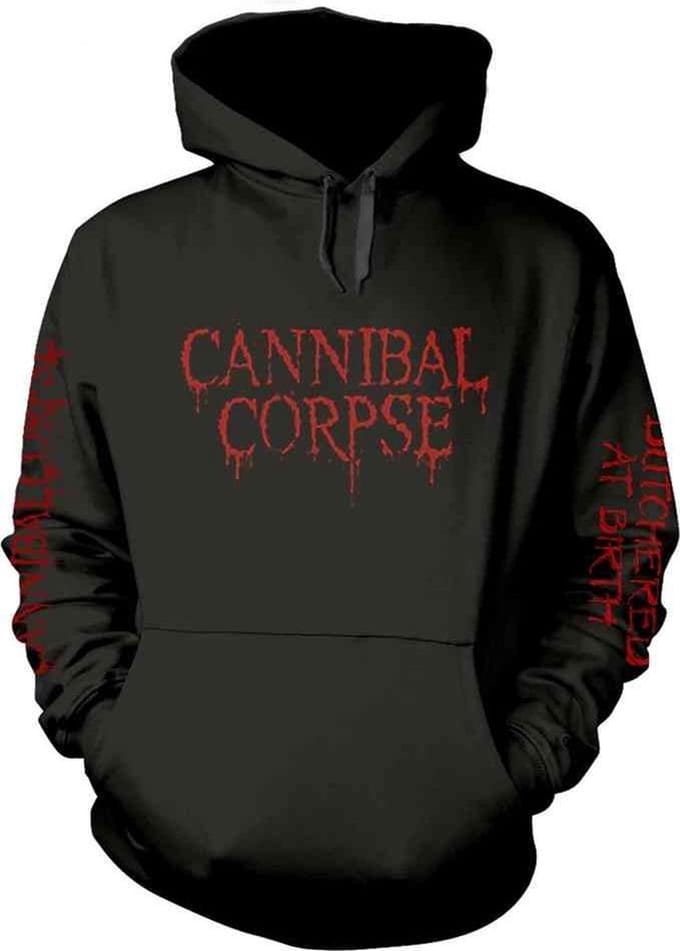 Cannibal Corpse Hoodie/trui -S- BUTCHERED AT BIRTH (EXPLICIT) Zwart