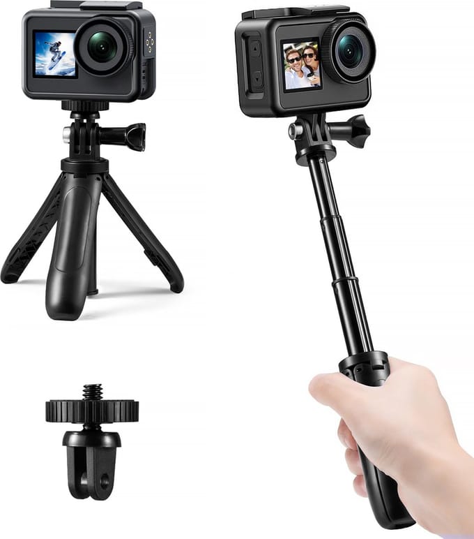 YONO Tripod Stick - Geschikt voor GoPro - Action Camera - Statief - Handgreep - Selfie Accessoires
