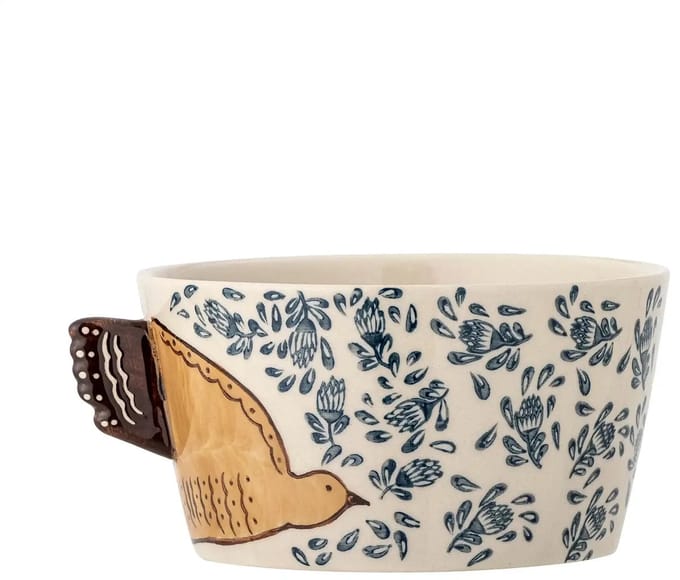 Bloomingville Kom aardewerk nature Hezha 13cm