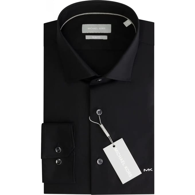 Shirt met lange mouwen Michael Kors Poplin Contrast Emb Slim