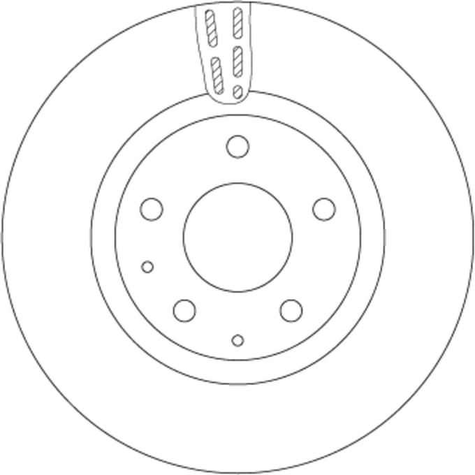 Remschijf TRW DF6575, 1 stuk
