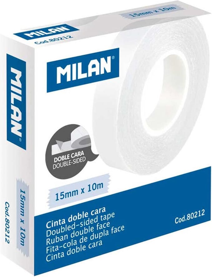 Rol met 10 dubbelzijdige kleefbanden Milan
