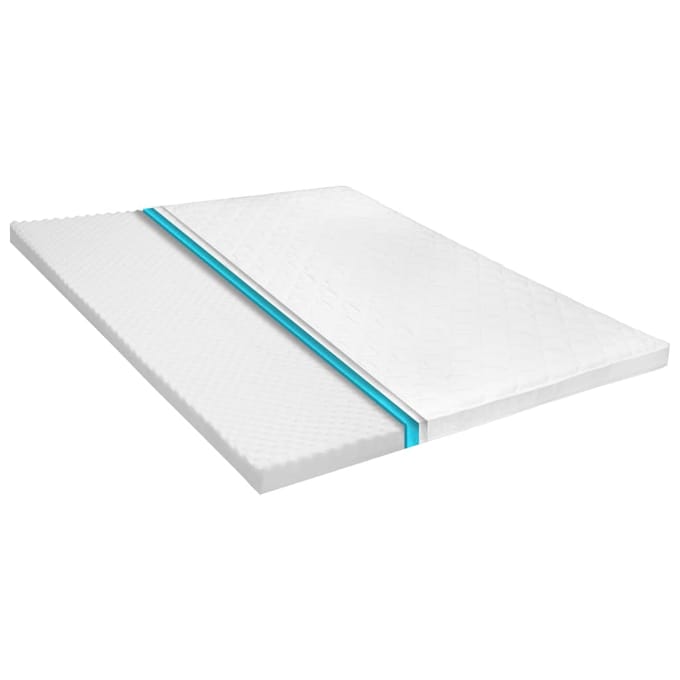 vidaXL - Topmatras - ei-profiel - 6 - cm - koudschuim - 140x200 - cm
