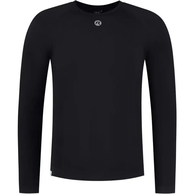 Rogelli Essential Dames en Heren Ondershirt - Lange Mouw - Zwart