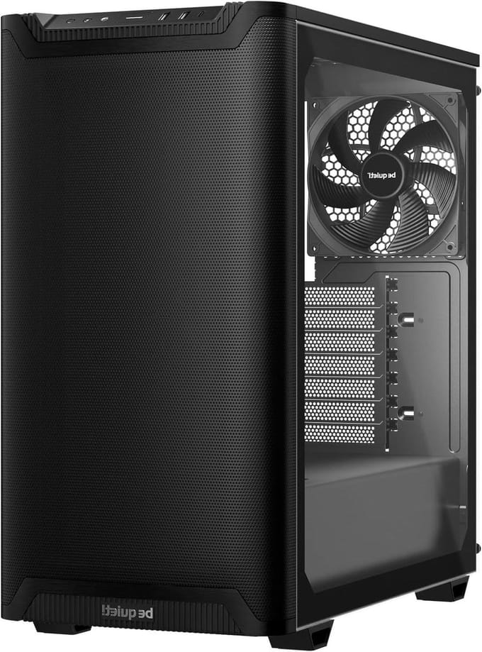 Computer Behuizing - PC Case Tower - PC Bouwen - Hoge Luchtstroom - Midi Tower - Zwart