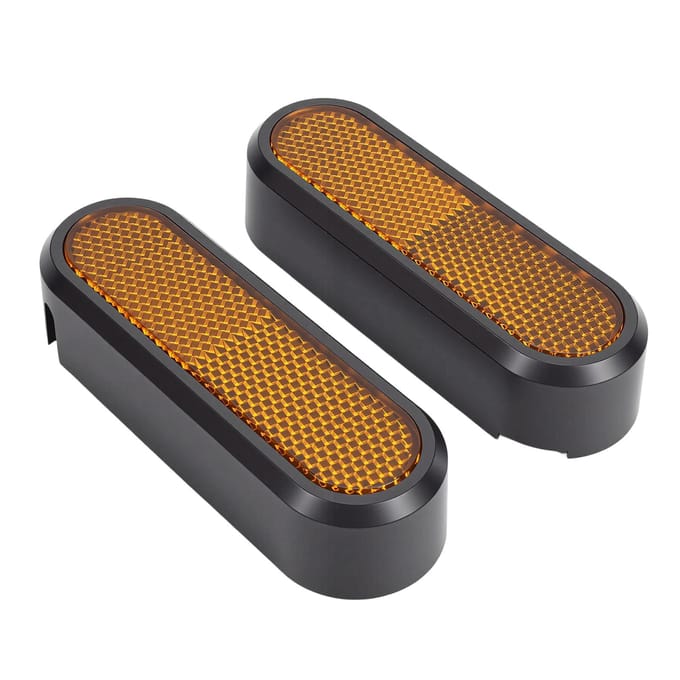 2 STUKS Achterzijwielkap Reflectoren Passend voor Xiaomi 5 Elektrische Scooter Vervangingsonderdelen Eenvoudige Installatie black