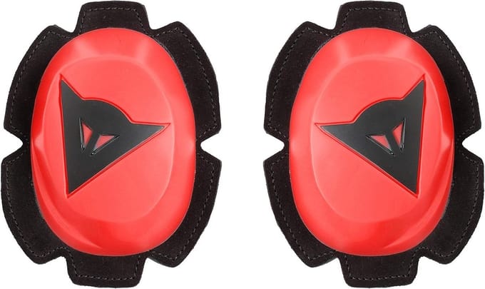 Motor Knie Beschermers Slider Fluorescerend Rood/Zwart - Universele Motoraccessoire