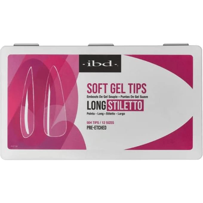 IBD Soft Gel Tips Long Stiletto 504st