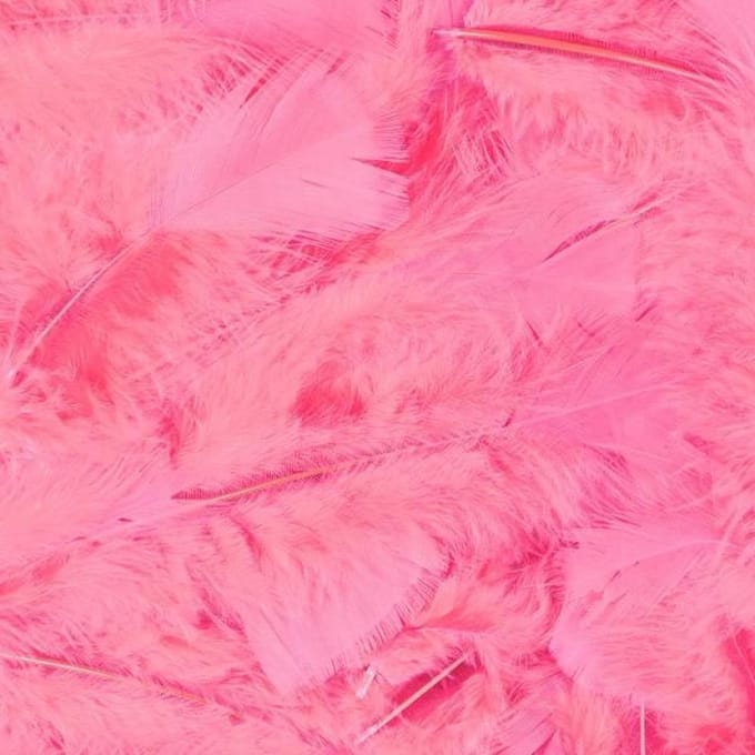 Veertjes Babyroze - 100 Stuks - 15 Cm
