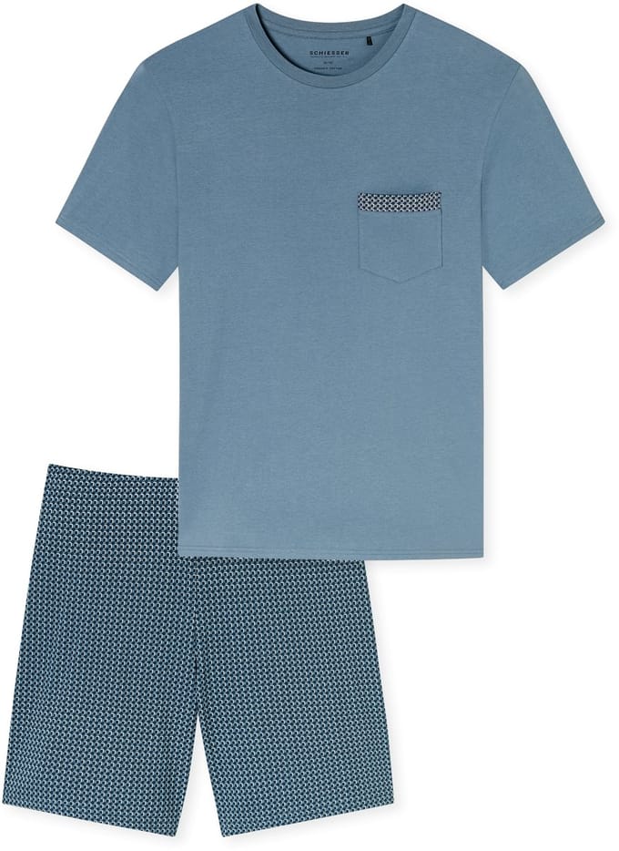 Schiesser – Comfort Nightwear - Pyjama – 180261 – Graphit – Maat 3XL