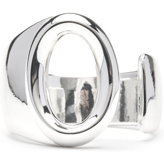 Luxenter Ring met zilveren afwerking - Alphabet
