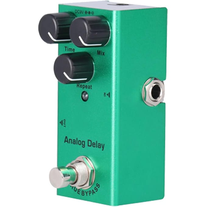 Gitaareffectpedaal Mini True Bypass Analoge Delay Draagbaar Aluminiumlegering DC 9V JDF‑10 black