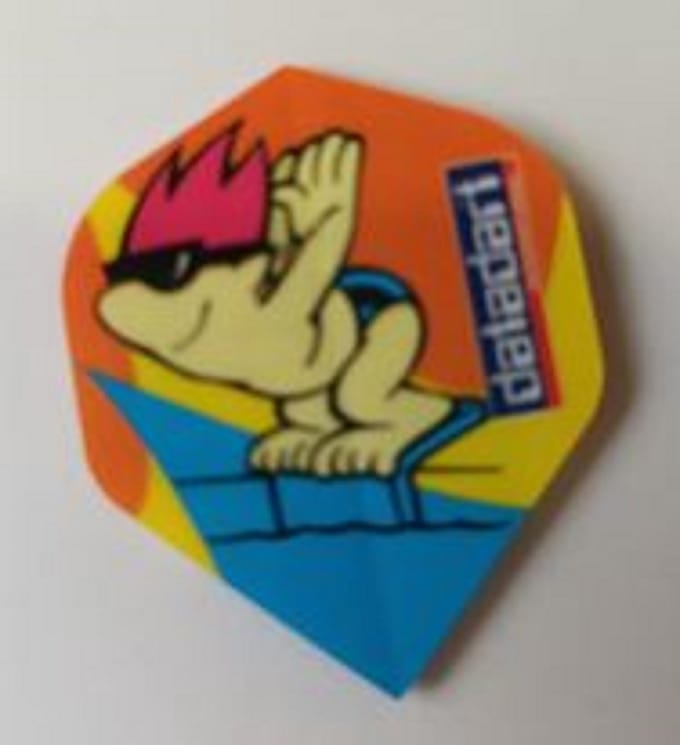 Datadart cartoon Dart Flights - 10 sets (30 stuks) - 75 micron dik