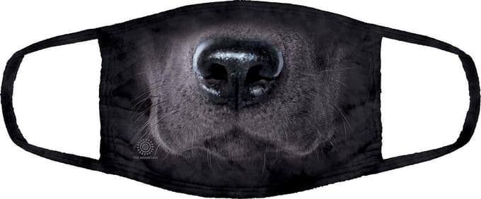 The Mountain Mondmasker – Black Lab Face – Niet-medisch – Dierenprint