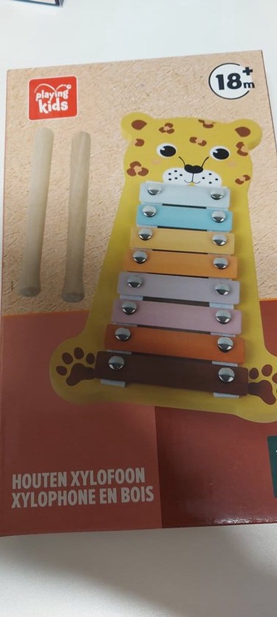 Houten xylofoon, Xylofoon tijger, Speelgoed xylofoon