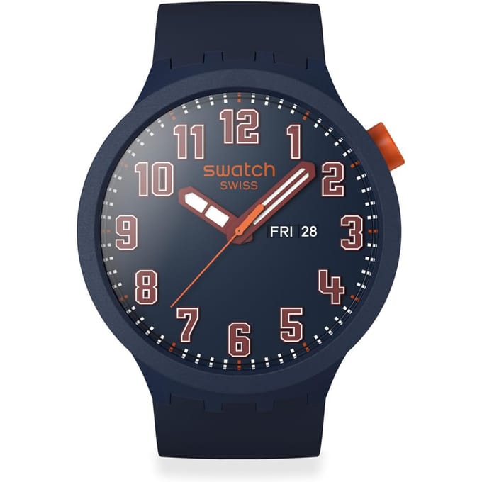 Swatch Aquachrono Essentially Confident Polshorloge SB01S700 Blauw gray
