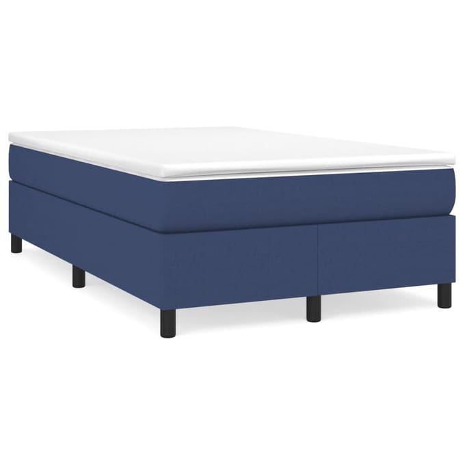 vidaXL - Boxspring - bed - 120x200 - cm - stof - blauw