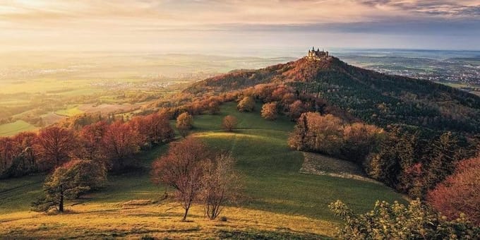 Fotobehang - Fairy Tale Castle 200x100cm - Vliesbehang