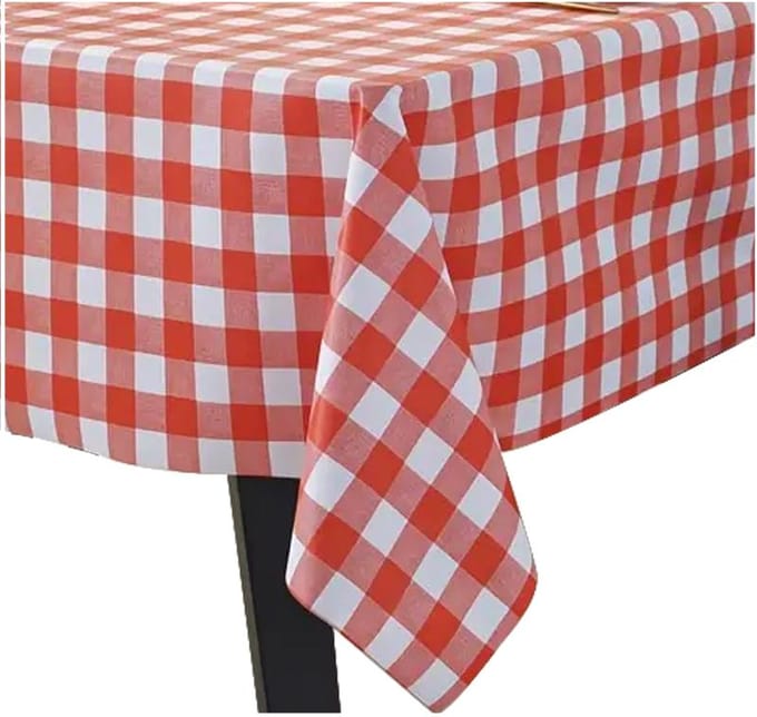 Meble od Nowa - Tafellaken - Rood Geruit - 140x140cm - Polyester - Oeko-Tex Gecertificeerd
