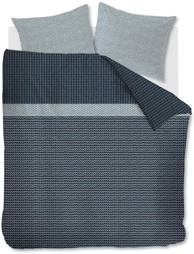 Beddinghouse River dekbedovertrek - Lits-Jumeaux - 240x200/220 cm - Blauw