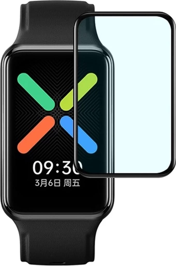 Strap-it Screen protector PMMA - Full cover protector geschikt voor Oppo Watch Free