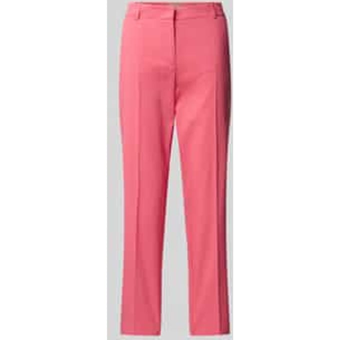 Regular fit stoffen broek met persplooien