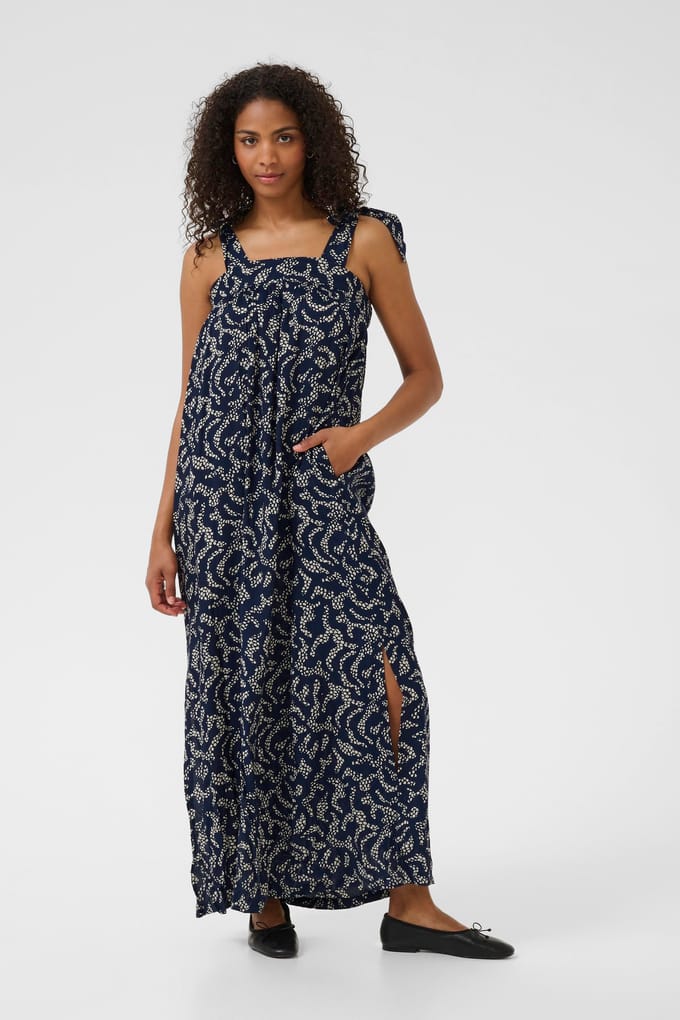 Jurk Loose fit Midnight Marine Lace Print marine
