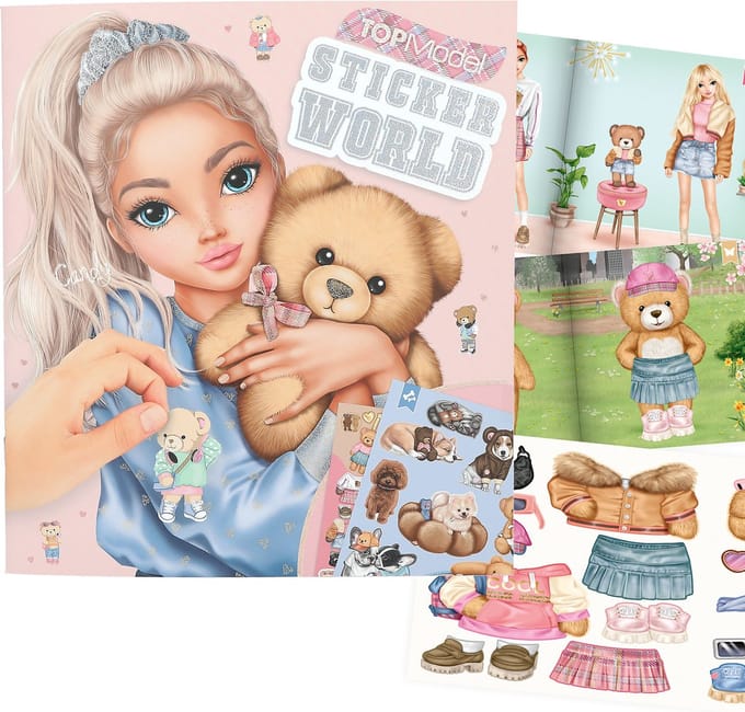 Top Model TOPModel Stickerworld TEAM TEDDY Educatieve boeken (spelletjes en raadsels)