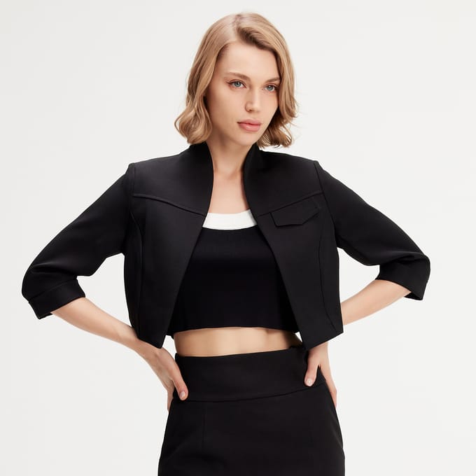 Minimalistische cropped jack