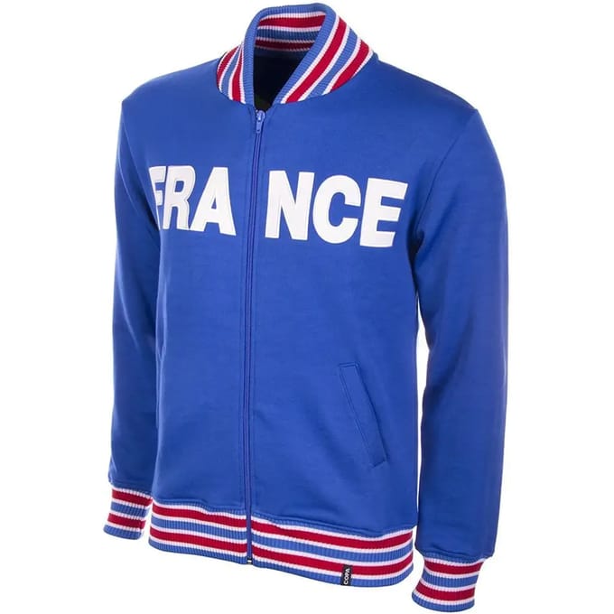 COPA - Frankrijk 1960's Retro Voetbalvest - Heren - Blauw - M