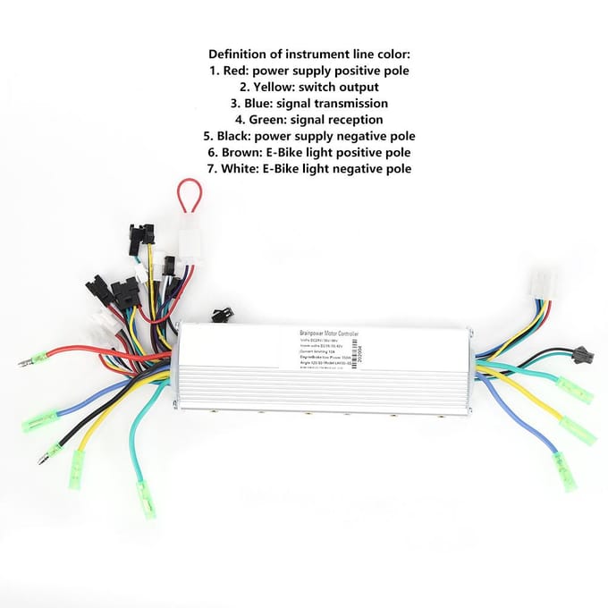 LCD Kleurenscherm Controller Duimgas Dubbele Aandrijving voor Elektrische Scooter Instrument Elektrisch white