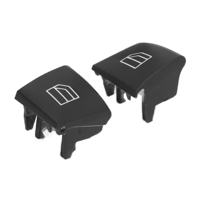 2 stuks Raambedieningsknop Afdekdoppen 2518300290 Vervanging voor MERCEDES Benz ML-Klasse W164 2005-2011 black