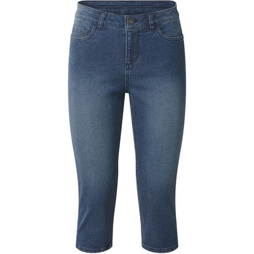 ESMARA Dames capri jeans - Slim fit (Donkerblauw, 36)