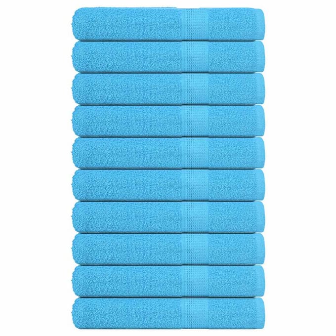 vidaXL - Handdoeken - FROGN - 10 - st - 100x200 - cm - 360 - g/m² - turquoise